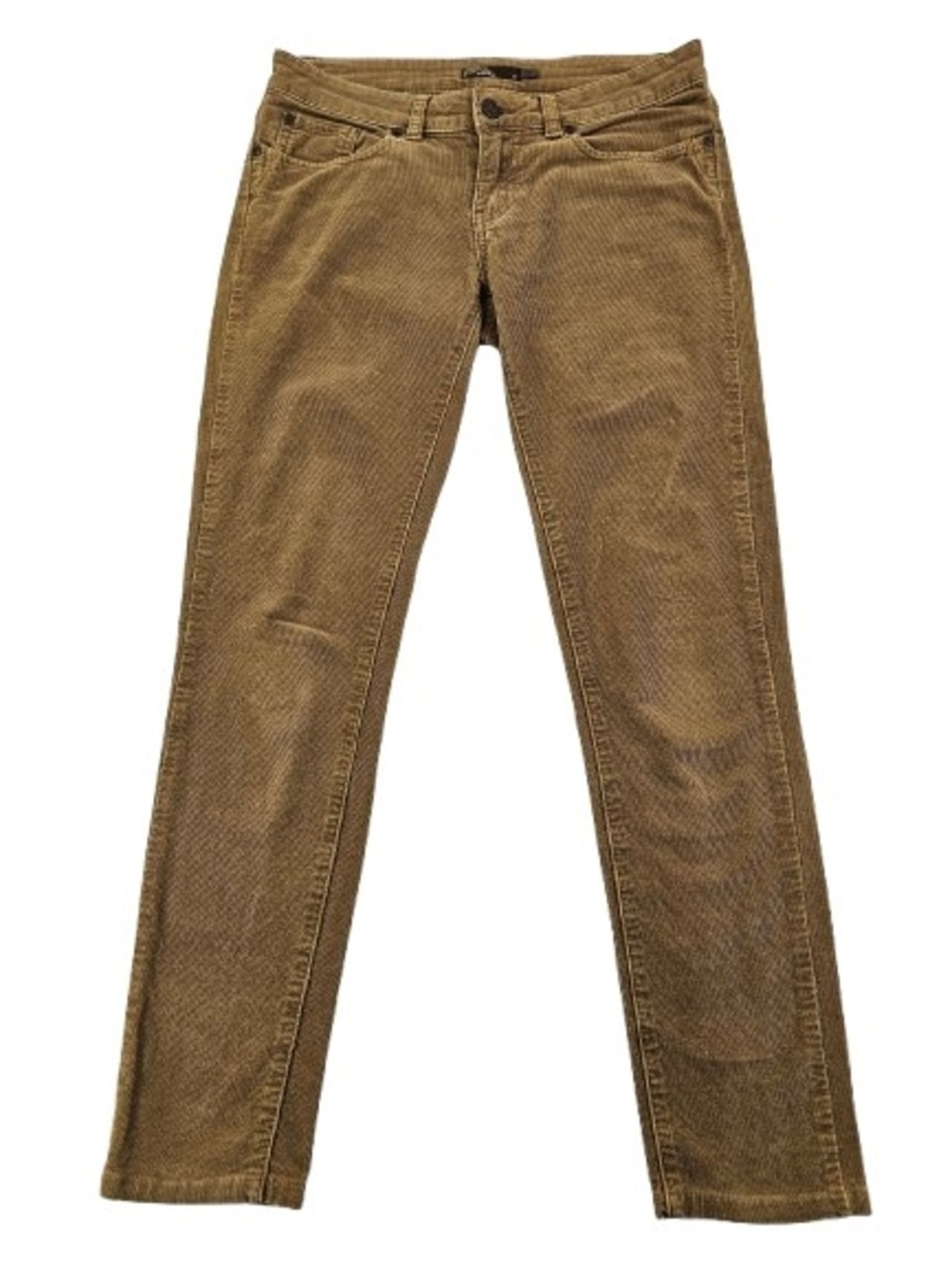 Prana Canyon Corduroy Low Rise Straight Fit Women's 4 Brown Y2K Stretch Pants